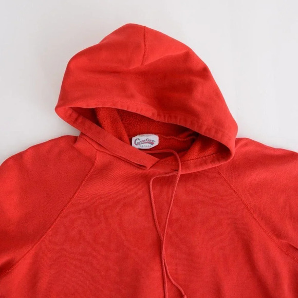 Vintage  Cotton Ginny Red Hoodie/ Bunny Hug Sweater XLarge - Picture 12 of 14